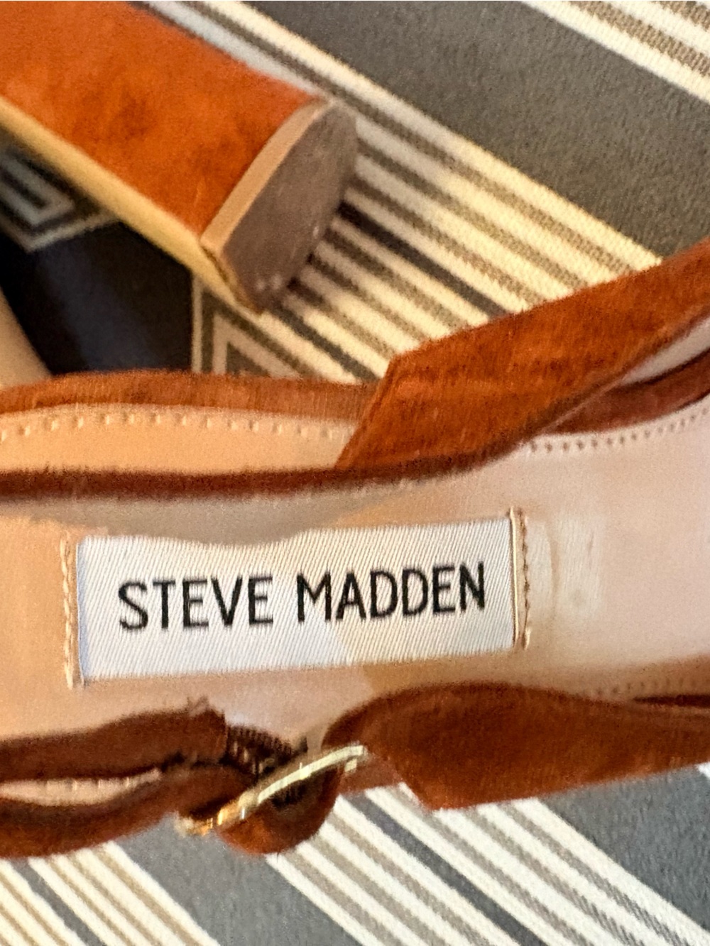 Steve Madden Tove Brown Suede Platform Open Toe Sandals Sandals Size 5.5 M - Picture 7 of 11